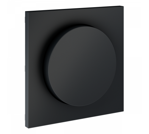 Накладка для светорегулятора поворотно-нажимного Voltum S70 (графит) VLS002007