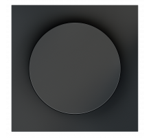 Накладка для светорегулятора поворотно-нажимного Voltum S70 (графит) VLS002007