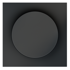 Накладка для светорегулятора поворотно-нажимного Voltum S70 (графит) VLS002007