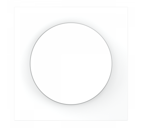 Накладка для светорегулятора поворотно-нажимного Voltum S70 (белый матовый) VLS002002