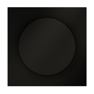 Накладка для светорегулятора поворотно-нажимного Voltum S70 (черный матовый) VLS002008