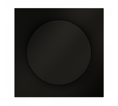 Накладка для светорегулятора поворотно-нажимного Voltum S70 (черный матовый) VLS002008