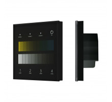 Сенсорная панель Arlight SMART-DALI-301-11-4G-3SC-DT8 Черная (230V, встраиваемая, 2.4G) (IARL, IP20 Пластик) 060792