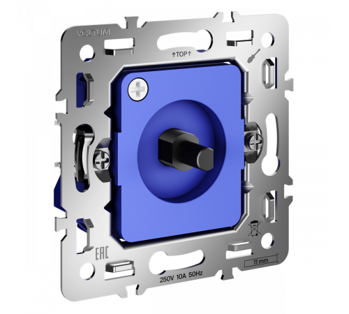 Механизм светорегулятора поворотно-нажимного 600 Вт Voltum S70 VLS0703M