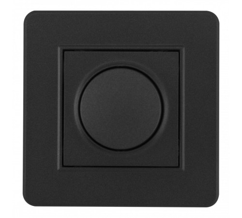 Диммер с рамкой Arte Milano SET16-1-48-1 black
