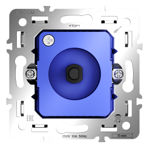 Механизм светорегулятора поворотно-нажимного 600 Вт Voltum S70 VLS0703M