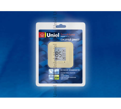 Диммер (04029) Uniel USW-001-LCD-DM-40/500W-TM-M-BG Диммер (04029) Uniel USW-001-LCD-DM-40/500W-TM-M-BG