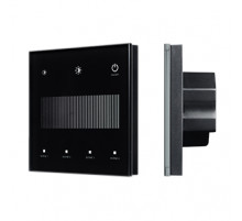 Сенсорная панель Arlight SMART-DALI-301-11-1G-4SC-DT6 Черная (230V, встраиваемая, 2.4G) (IARL, IP20 Пластик) 046560