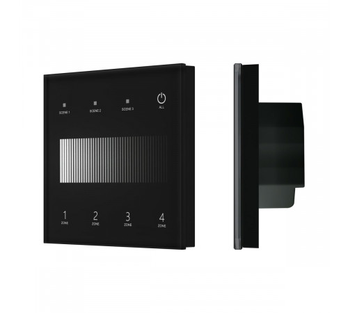 Сенсорная панель Arlight SMART-DALI-301-11-4G-3SC-DT6 Черная (230V, встраиваемая, 2.4G) (IARL, IP20 Пластик) 060789