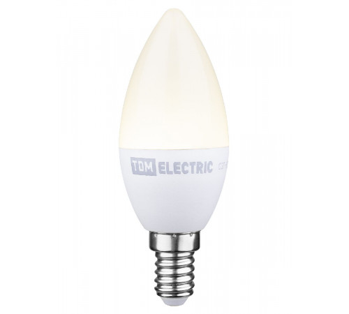 Лампа светодиодная диммируемая TDM Electric Е14 6W 4000K прозрачная SQ0340-0198