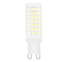 Лампа светодиодная диммируемая Gauss G9 5,5W 6500K прозрачная 107309355-D