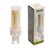 Лампа светодиодная диммируемая Feron LB-438 G9 10W 4000K 51742