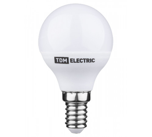 Лампа светодиодная диммируемая TDM Electric Е14 6W 3000K матовая SQ0340-0201