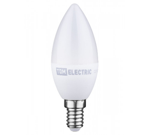 Лампа светодиодная диммируемая TDM Electric Е14 6W 3000K прозрачная SQ0340-0199