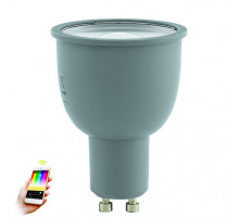 Лампа светодиодная диммируемая Eglo GU10 5W 2700-6500K серая 11671