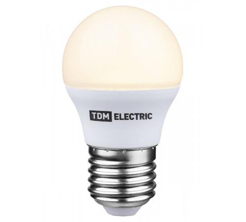 Лампа светодиодная диммируемая TDM Electric E27 6W 3000K прозрачная SQ0340-0203