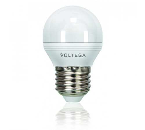 Лампа светодиодная диммируемая Voltega E27 6W 2800К шар матовый VG2-G2E27warm6W-D 5495