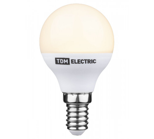 Лампа светодиодная диммируемая TDM Electric Е14 6W 3000K матовая SQ0340-0201