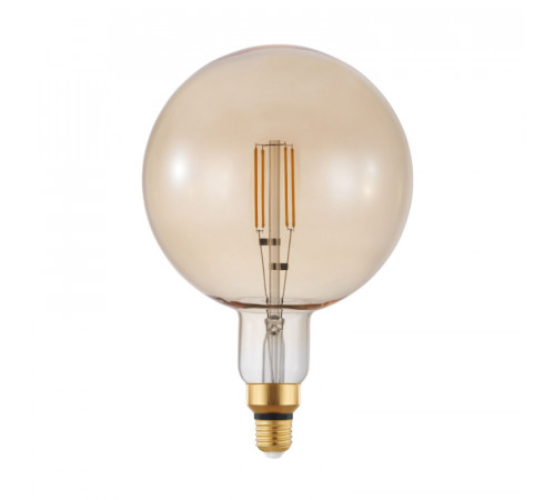 Светодиодная диммируемая лампа Eglo E27 4W 2200K шар янтарный 12593