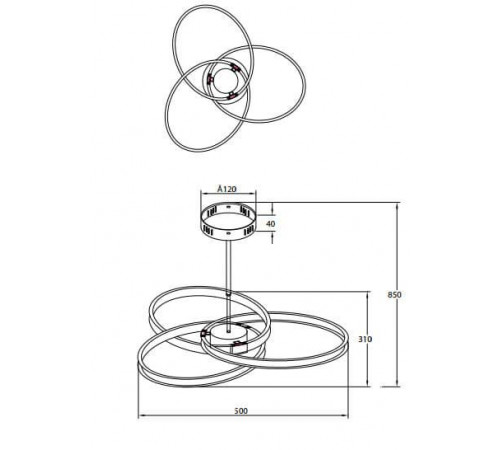 Светодиодный светильник Gauss для растений, с адаптером 24V Stone MG001