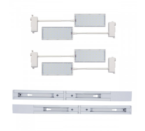 Трековый прожектор для растений (4 шт.) Uniel ULB-P37-12W/SPFR/K WHITE 3М SET42 UL-00012710