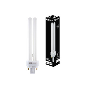 Лампа энергосберегающая TDM Electric G24d-2 18W 4000K матовая SQ0323-0090