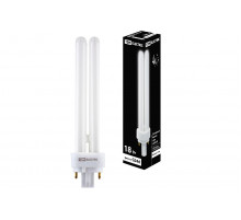 Лампа энергосберегающая TDM Electric G24d-2 18W 4200K матовая SQ0323-0089