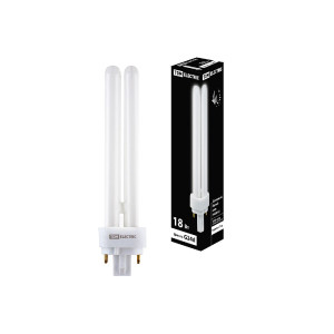 Лампа энергосберегающая TDM Electric G24d-2 18W 4200K матовая SQ0323-0089