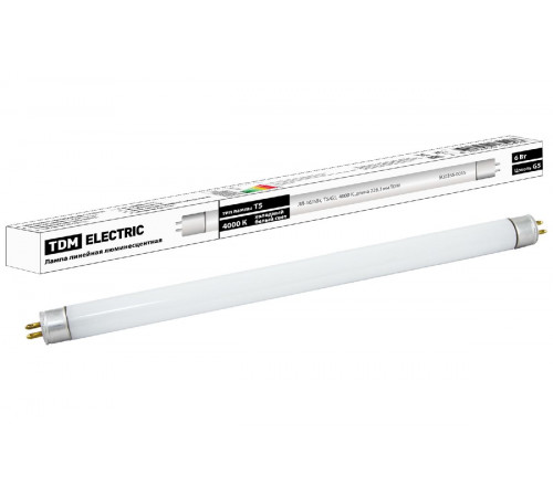 Лампа люминесцентная TDM Electric G5 6W 4000K белая SQ0355-0015 Лампа люминесцентная TDM Electric G5 6W 4000K белая SQ0355-0015