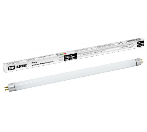Лампа люминесцентная TDM Electric G5 8W 6500K белая SQ0355-0004 Лампа люминесцентная TDM Electric G5 8W 6500K белая SQ0355-0004