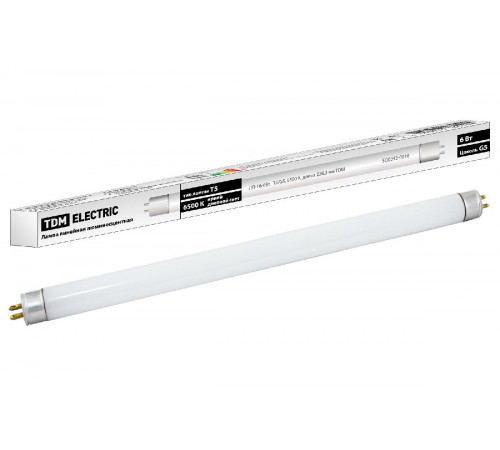 Лампа люминесцентная TDM Electric G5 6W 6500K белая SQ0355-0016 Лампа люминесцентная TDM Electric G5 6W 6500K белая SQ0355-0016