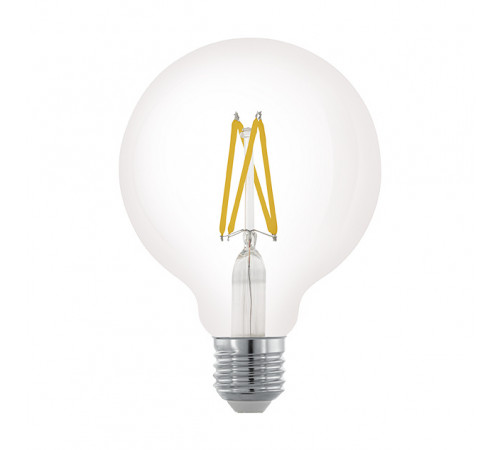 Лампа светодиодная филаментная диммируемая Eglo E27 6W 2700К прозрачная 11703