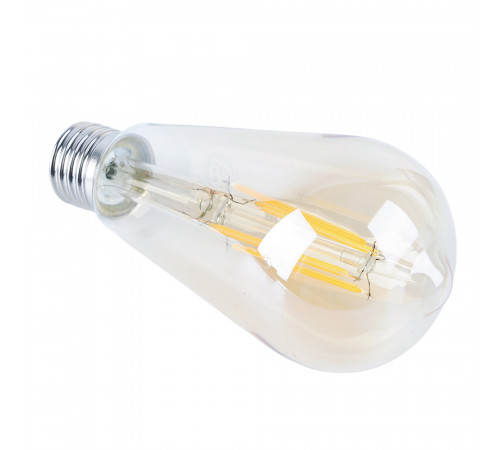 Лампа светодиодная филаментная Feron LB-64 колба прозрачная E27 10W 230V 2700K 52165