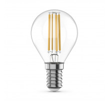 Светодиодная филаментная лампа Gauss Basic Filament E14 4W 3000K шар 50512142