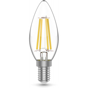 Светодиодная филаментная лампа Gauss Basic Filament E14 5W 4000K свеча 50312252