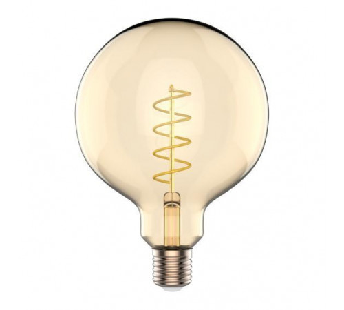 Лампа светодиодная филаментная Gauss E27 5,5W 2200K шар золотой 1111246