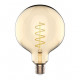 Лампа светодиодная филаментная Gauss E27 5,5W 2200K шар золотой 1111246