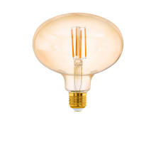 Светодиодная филаментная лампа Eglo E27 4W 2200K янтарная 12596