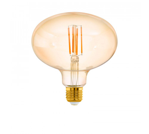 Светодиодная филаментная лампа Eglo E27 4W 2200K янтарная 12596