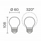 Светодиодная филаментная лампа Voltega Ультра Филамент A60 9Вт 3000K E27 3191