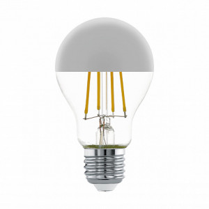 Лампа светодиодная филаментная Eglo E27 7W 2700K хром 11834