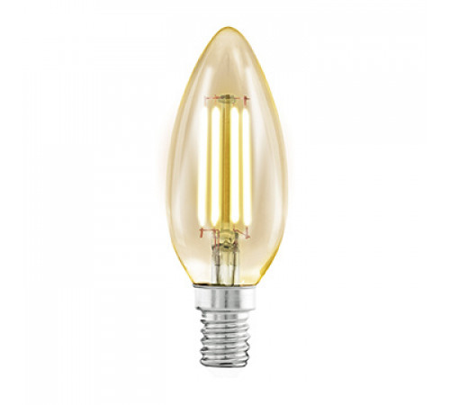 Лампа светодиодная филаментная Eglo E14 4W 2200К янтарь 11557