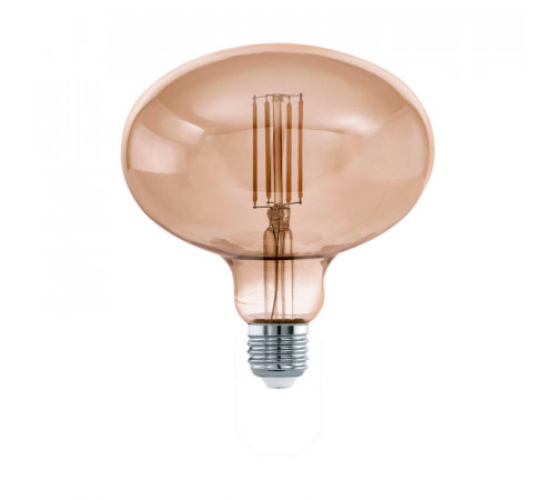 Светодиодная филаментная лампа Eglo E27 4W 3000K дымчатая 12599