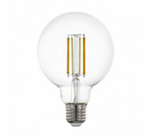 Лампа светодиодная филаментная диммируемая Eglo E27 6W 2200-6500K прозрачная 12576