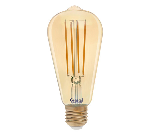 Филаментная светодиодная лампа General GLDEN-ST64S-13-230-E27-2700 655303 Филаментная светодиодная лампа General GLDEN-ST64S-13-230-E27-2700 655303