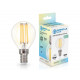 Филаментная светодиодная лампа Ambrella Light Bulbing E14 15W 4000K шар 451534