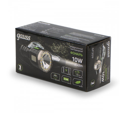 Фонарь ручной Gauss GF209 Фонарь ручной Gauss GF209
