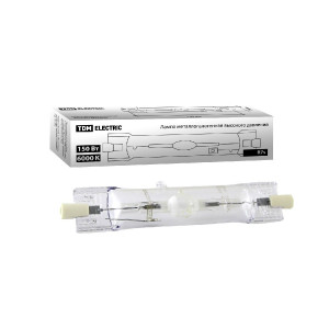 Лампа металлогалогенная TDM Electric Rх7s 150W 6000K прозрачная SQ0325-0014