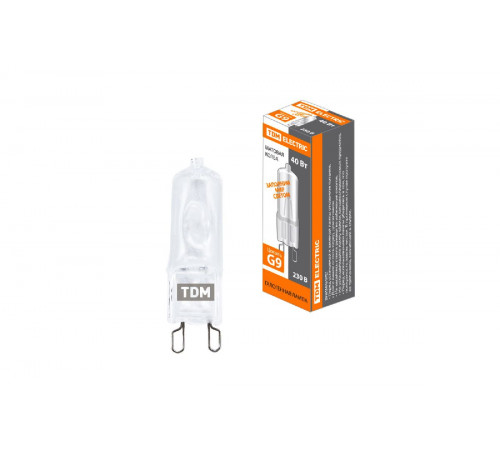 Лампа галогенная TDM Electric G9 40W 3000K матовая SQ0341-0057 Лампа галогенная TDM Electric G9 40W 3000K матовая SQ0341-0057