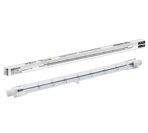 Лампа галогенная TDM Electric R7s 1000W 2900K прозрачная SQ0341-0004 Лампа галогенная TDM Electric R7s 1000W 2900K прозрачная SQ0341-0004